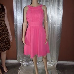 Alfred Angelo Pink Chiffon Party Dress
